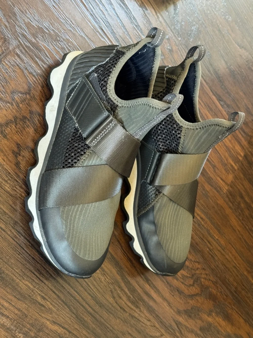 Sorel Women's Slip-On Knit Sneaker in Black and Gray - Picture 15 of 16